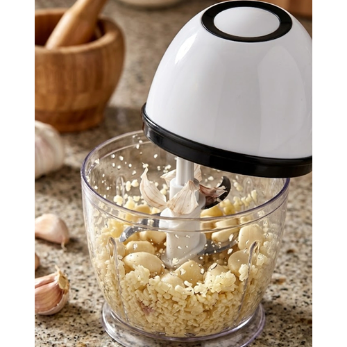 Şarjlı Mini Mutfak Doğrayıcı 450 ML Sebze Sarımsak Soğan Doğrayıcı