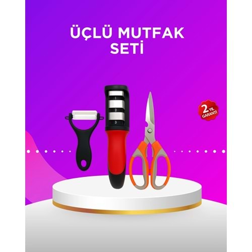 Çok Amaçlı Mutfak Makas Seti – Paslanmaz Çelik ve Ergonomik Tasarım