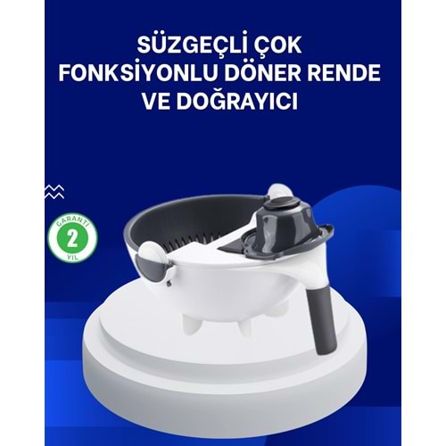 Mutfak İçin Pratik 5 lı Rende ve Süzgeç Seti