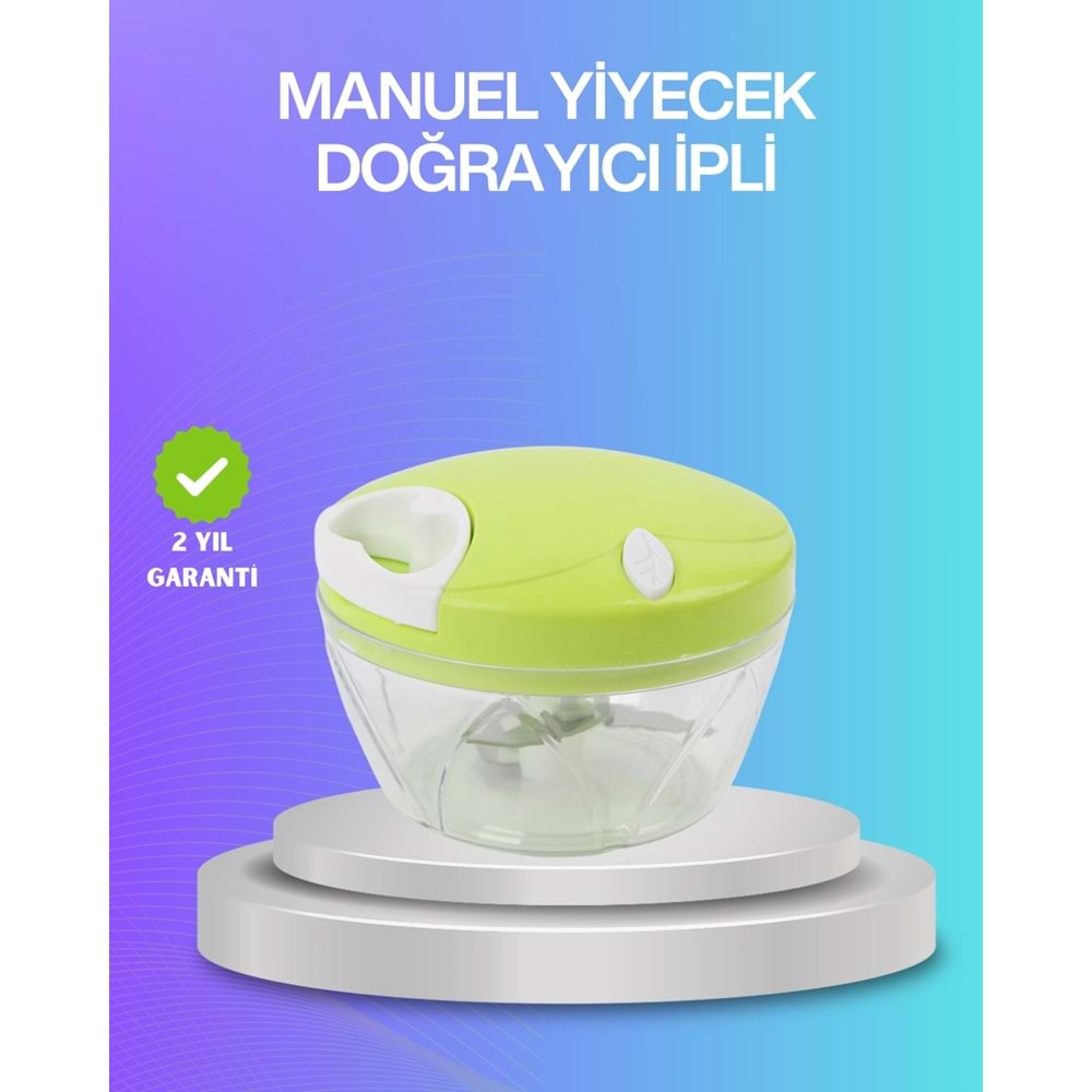 İpli Manuel Doğrayıcı Paslanmaz Çelik lı