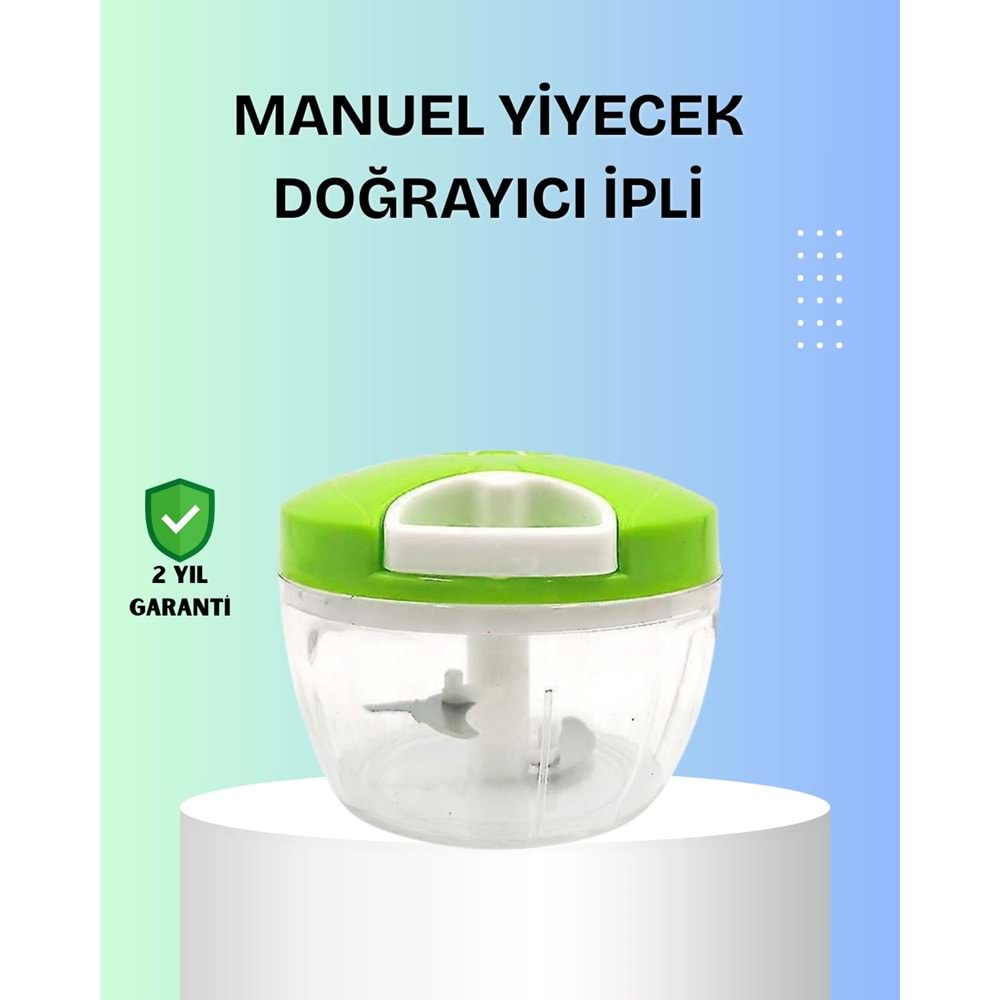El Tipi Yiyecek Kıyıcı Üç lı Pratik Doğrayıcı