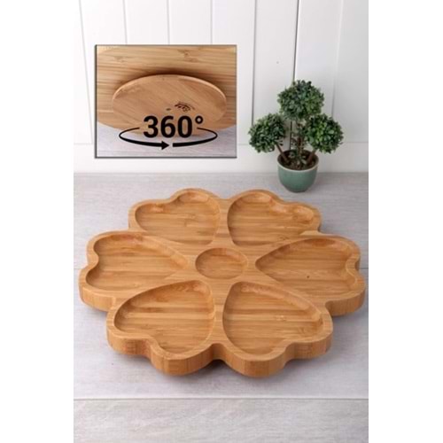 7 Bölmeli Dönerli Bambu Sunum -BLS KDS3030