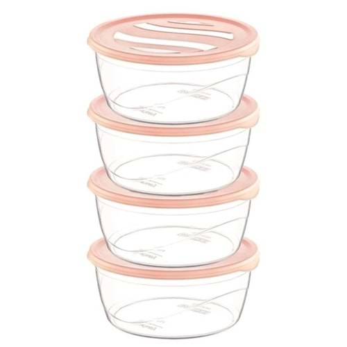 Krizma Yuvarlak Saklama Kabı 4 Lü No:1 -ÇNK2153
