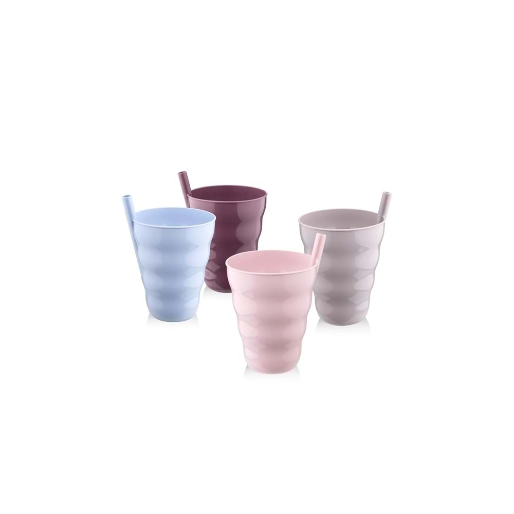 Poşetli Pipetli 3'lü Bardak Ur 3181