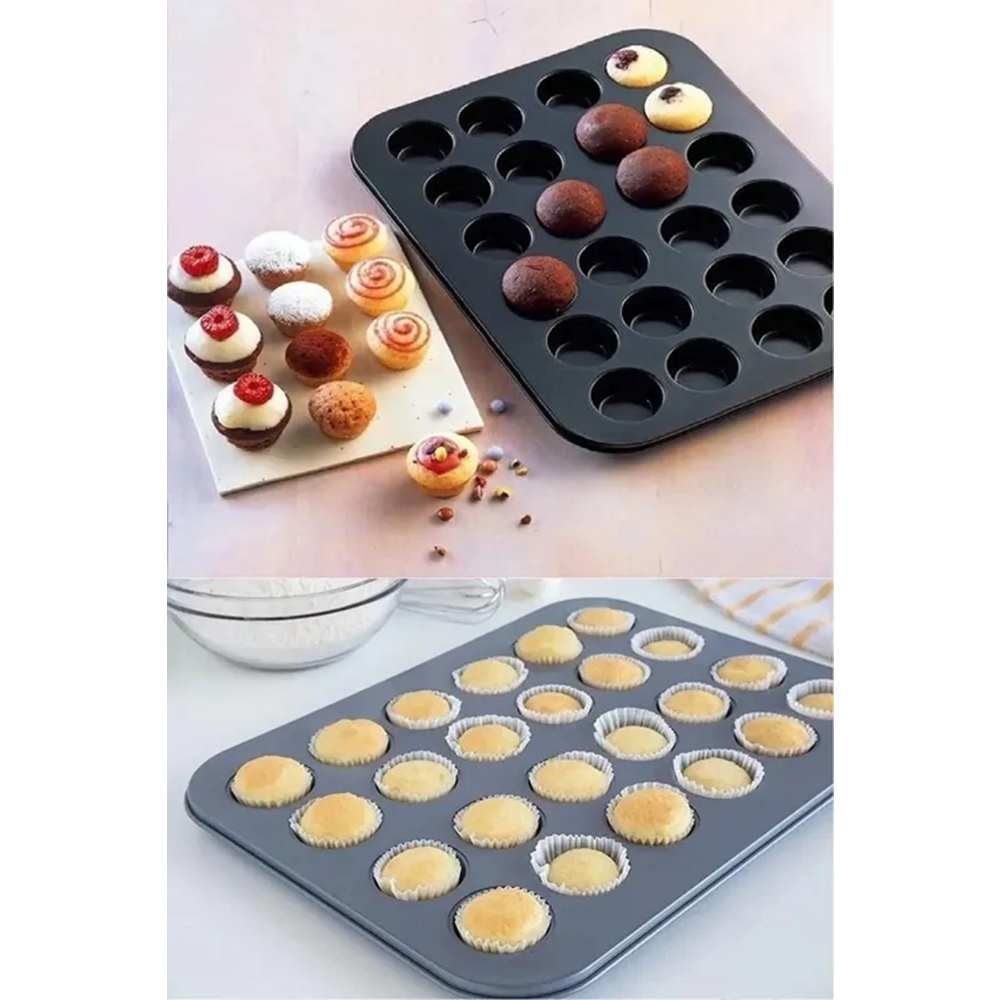 24'lü Teflon Mini Muffin Kalıbı (0177)