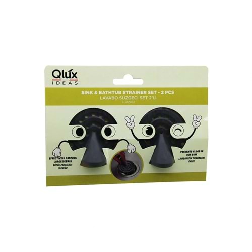 QLUX L-00962 2PCS LAVABO SÜZGEÇ SET (5047) QLUX L-00962 2PCS LAVABO SÜZGEÇ SET (5047)
